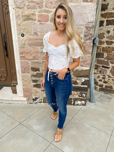 Lulu Polka Dot Crop Top
