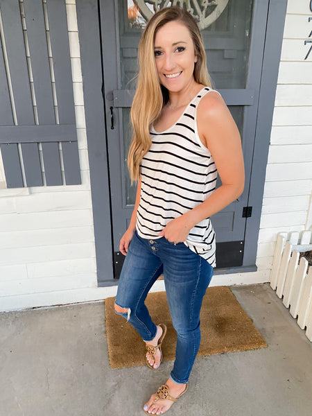 Luxe Stripe Tank Top