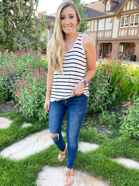 Luxe Stripe Tank Top