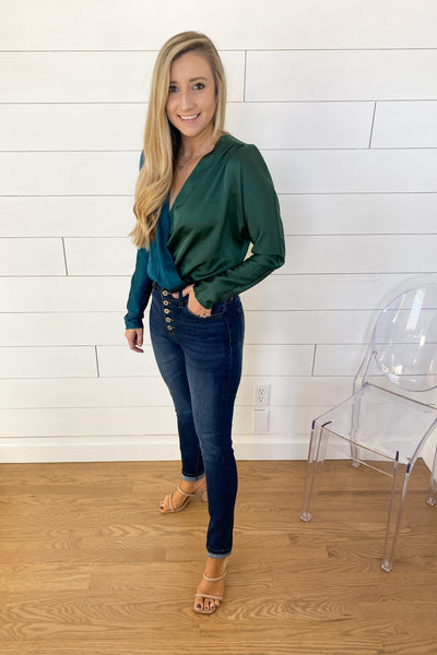 Jewel Two Toned Bodysuit