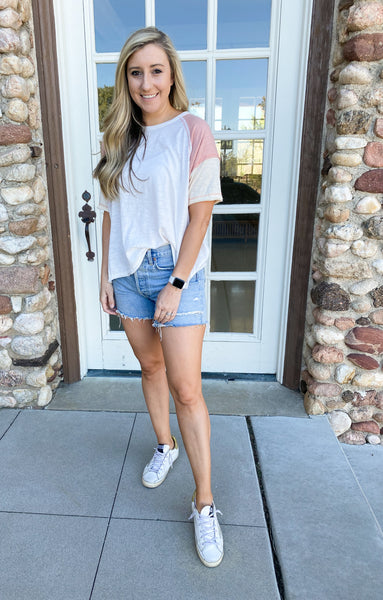Raegan Color Block Tee