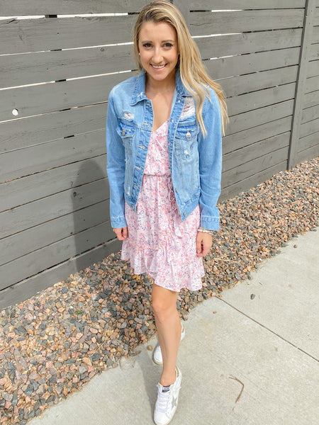 Bella Distressed Denim Jacket