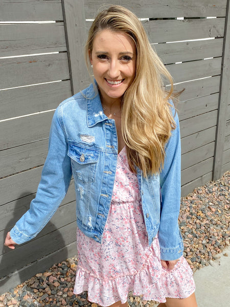 Bella Distressed Denim Jacket