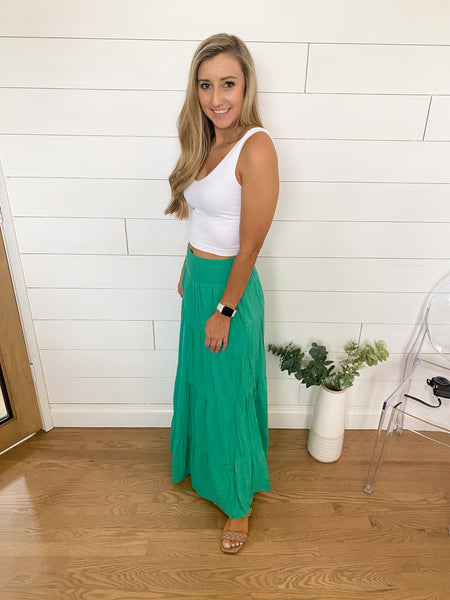 Cate Tiered Maxi Skirt